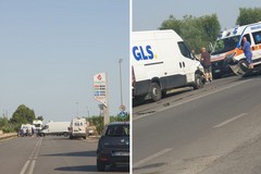 Andria, incidente sulla tangenziale: scontro tra due furgoni, due feriti non gravi