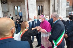 La sindaca Bruno e l'assessora Di Bari ad Avezzano per Mons. Massaro