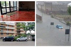 Piogge e temporali: tromba d'aria e strade piene d'acqua ad Andria