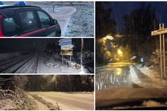 Neve sull'altopiano murgiano: fiocchi anche su Castel del Monte
