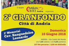 Tutto pronto per la Granfondo Città di Andria-Memorial Cavalier Sanguedolce Leonardo