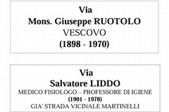 Via mons. Ruotolo e via prof. Liddo, presto due nuove strade