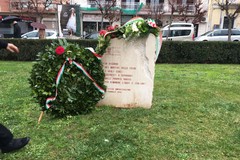 Commemorazione di Rosa Cossetto, presso il cippo delle Foibe al Parco del Monumento ai Caduti