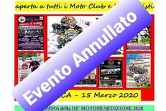 Coronavirus: sospesa la 3^ “Motobenedizione 2020” del Moto club Bat