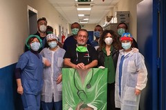 Covid-19: l’artista Isabella Pistillo ringrazia il personale sanitario di Andria con una sua opera