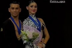 I ballerini andriesi Michelle Moretti e Manuel Petruzzelli sul podio all’ “Attica Open”