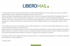 Libero e Virgilio ancora fuori uso da domenica sera: escluso l'attacco di hacker
