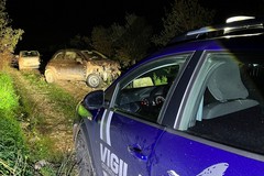 Autovetture rubate rinvenute questa mattina ad Andria, in contrada Monachelle