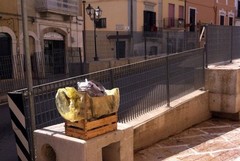 Via Carmine: prove di carico sotto il Ponte Bailey
