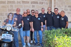 Anche il Vespa Club Andria presente questa mattina al raduno di Bisceglie