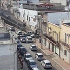 Viale Puglia, incrocio con semafori spenti e tremendi ingorghi