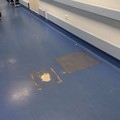 Quella bella buca nel corridoio del pronto soccorso del  "Bonomo "