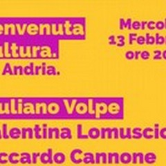 Giuliano Volpe ad Andria il 13 febbraio