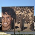 Murale dedicato a Paola Clemente in largo Grotte ad Andria