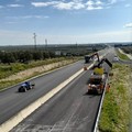 Assessore Piemontese con la consigliera Di Bari in visita al cantiere allargamento strada per Montegrosso
