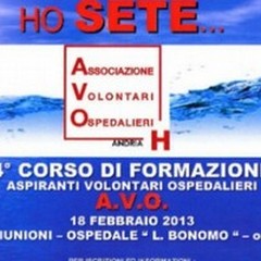 «Ho sete…» al via il 4° corso di formazione per aspiranti volontari ospedalieri