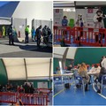 Poche persone stamane all'hub di San Valentino per l'Open day dedicato ai bambini