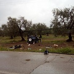 Auto si ribalta sulla "Andria-Bisceglie ": 5 feriti andriesi