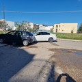 Incidente stradale tra via Malpighi e via Eugenio Barsanti. Auto distrutte ma per fortuna nessun ferito