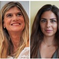 La giornalista Federica Angeli e l’attivista iraniana Pegah Moshir Pour ad Andria