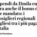 Compagni di Viaggio:  "Tolto il RdC, adesso ci saranno i soldi per i trattamento di fine mandato per i consiglieri regionali "
