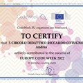Attività di coding alla scuola "Cotugno " di Andria per celebrare i 10 anni dell'EU Code Week