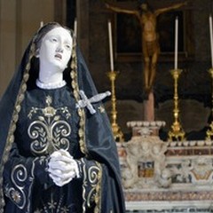 Completato il restauro della statua dell'Addolorata di San Nicola