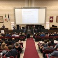 Albano con Emiliano all'inaugurazione dell'anno accademico della Scuola di Medicina