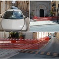 Pezzo di cornicione si stacca dalla chiesa dell'Immacolata e finisce sul parabrezza di un autovettura