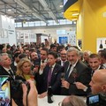 Prima giornata Puglia al Vinitaly 2019: il Presidente Conte in visita al Pad. Regione Puglia