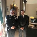Il generale dei Carabinieri Manzo, in visita nella Bat