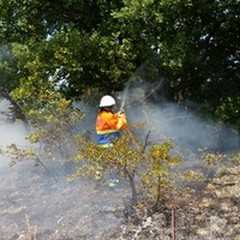Vasto incendio in contrada San Vittore