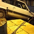 Panda rubata ad Andria, "spinta " per disfarsene in mare dalla banchina del porto di Trani