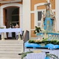 Emozione per la Madonna dell'Altomare che fa visita agli anziani