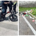 Multe per abbandono di rifiuti nel parcheggio del supermercato in via Trani