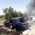 Incendio nel bosco di Sant'Agostino: ritrovate scocche di auto in fiamme