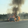A fuoco Fiat Multipla sulla sp 2 Andria Canosa di Puglia