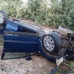 Incidente sulla Andria - Bisceglie: auto ribaltata ed un 40enne ferito