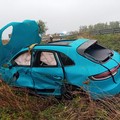 Auto fuori strada sulla provinciale ex 231: due feriti trasportati al Bonomo di Andria