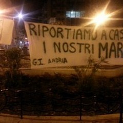 Un sit-in a sostegno dei due Marò a processo in India