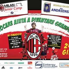Il «Milan Junior Camp» fa tappa per la prima volta ad Andria