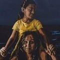  "Si prese cura ", una donna che salva dalle acque una bambina. Il murales di Geniale
