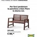 "La panchina a Gian Piero la diamo noi ", l'ironia di Ikea dopo Italia-Svezia