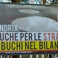 M5S.  "Andria buche per strada e buchi nel bilancio "