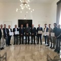 In "missione " nelle terre dilaniate dal sisma, premiati quattro geometri andriesi