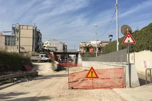 lavori in via Bisceglie