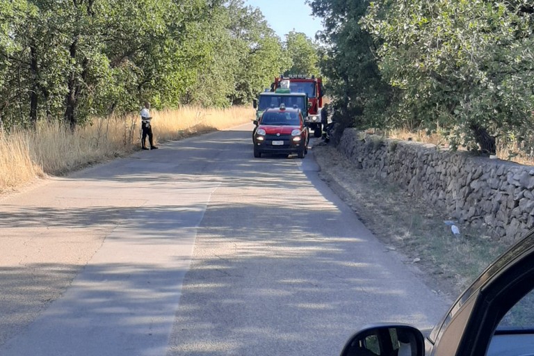 incendio in contrada Sant'Agostino