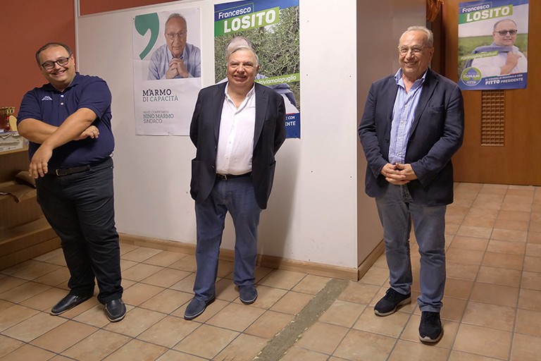 da sx Francesco Losito, Egidio Fasanella e Nino Marmo