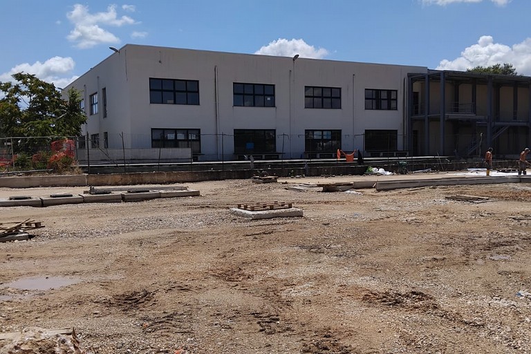 Cantiere al Liceo Nuzzi