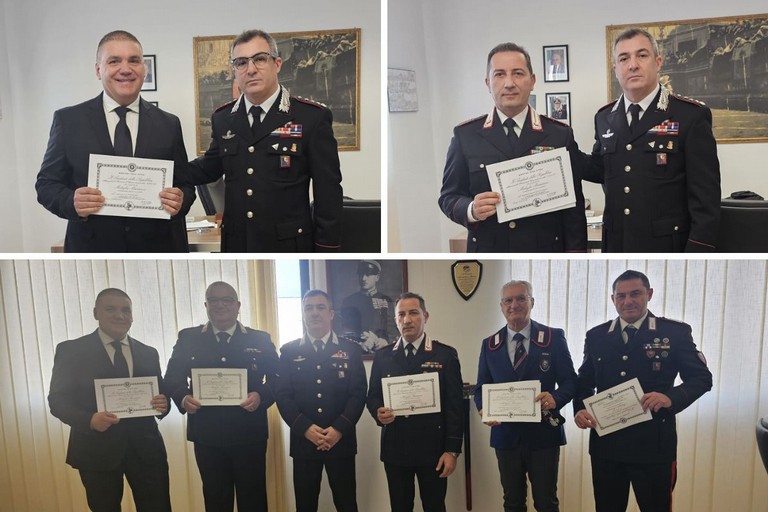 Medaglia Mauriziana, onorificenza al merito per cinque carabinieri
